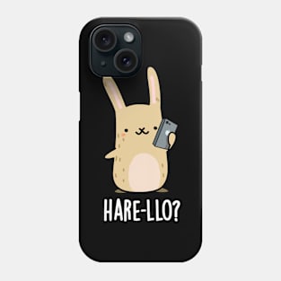 Hare-llo There Cute Hare Rabbit Pun Phone Case