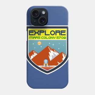 Mars Colony Badge Phone Case