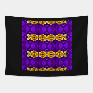 Royal Purple Violet Primrose With Gold Pattern 10 Tapestry