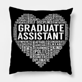 Graduate Assistant Heart Pillow