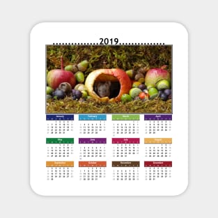 cute mouse 2019 Calendar Magnet