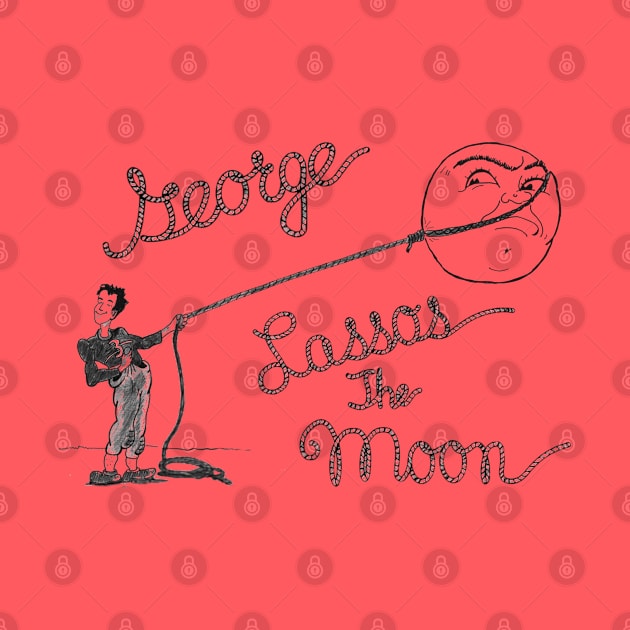 George Lassos The Moon v2 by PopCultureShirts