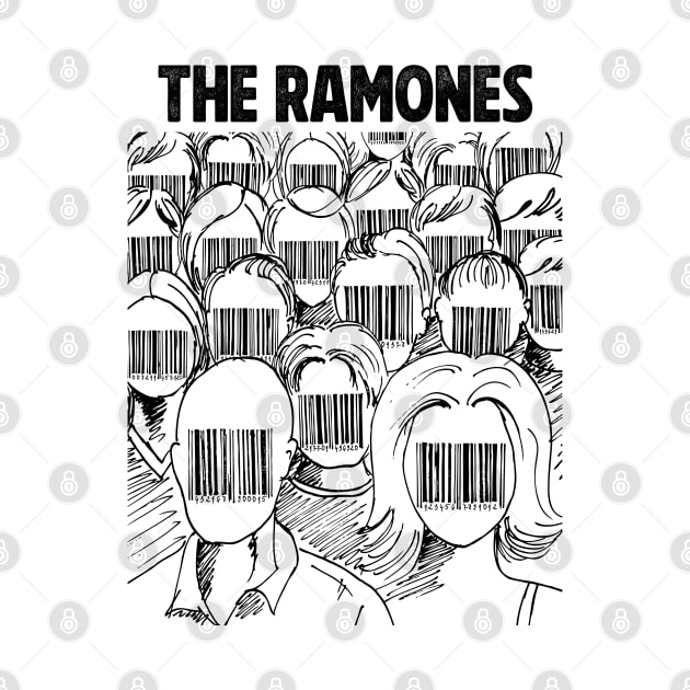 Barcode face The Ramones by adima