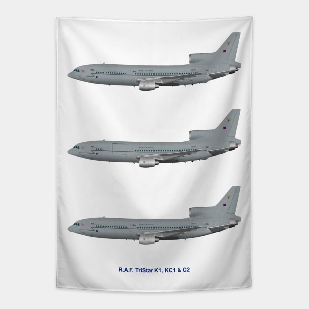 RAF tristars Tapestry by SteveHClark