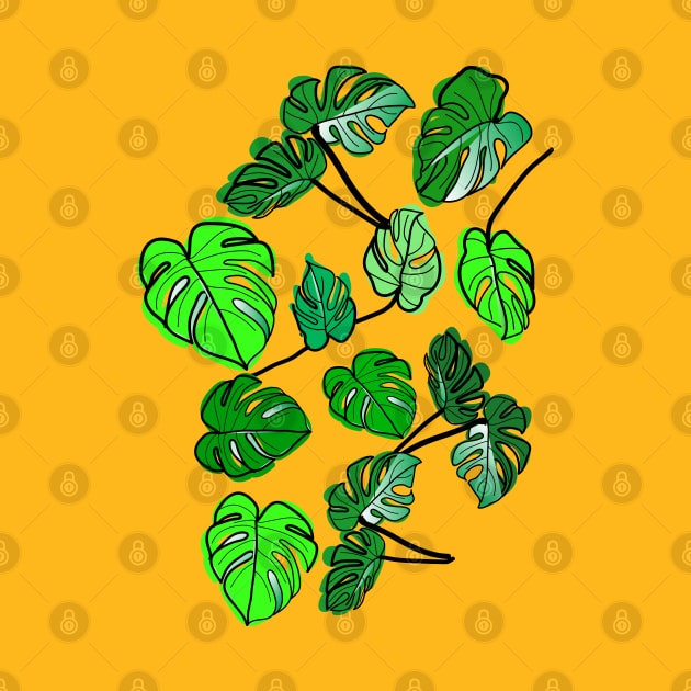 Monstera tropical plants by CindyS