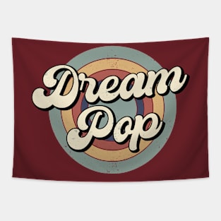 Vintage Dream Pop Retro Music Tapestry