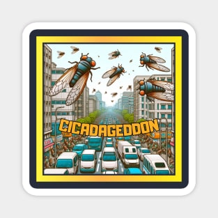 funny Cicadageddon Invasion Tour 2024 Magnet