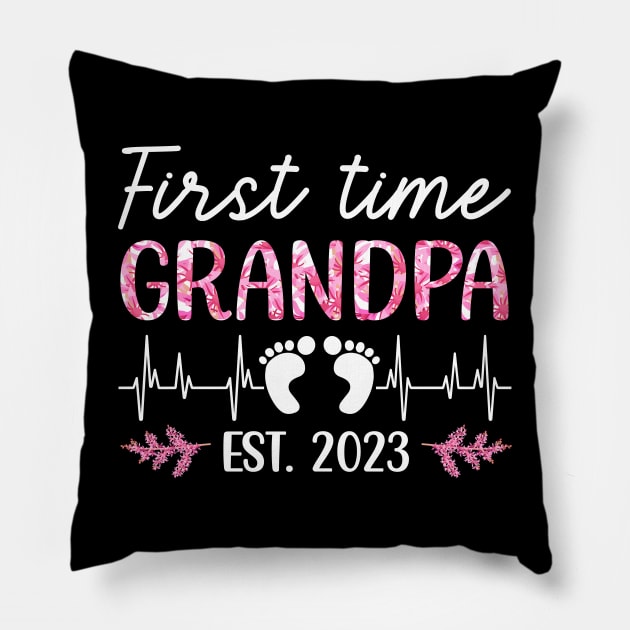 First time grandpa 2023 Pillow by ahadnur9926