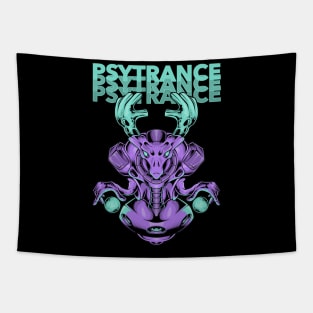 Alien Ufo DJ Psytrance Tapestry