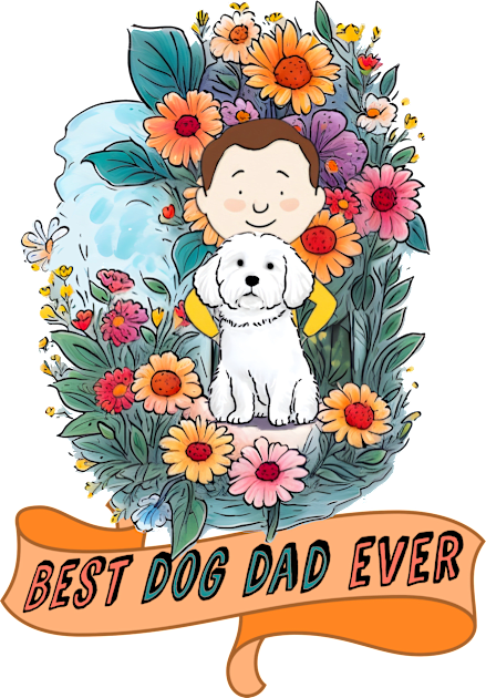 Best Dog Dad Ever Kids T-Shirt by Cheeky BB