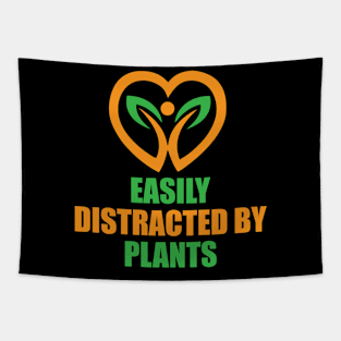 Easily Distracted by Plants Tapestry