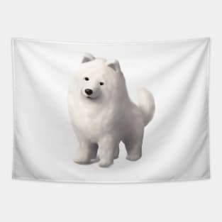 Cute Samoyed Drawing Tapestry