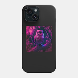 Quirky Magenta Owl Phone Case