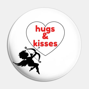 Hugs& Kisses from Cupid Pin