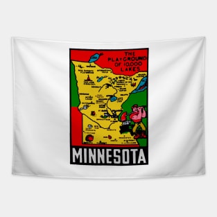 Vintage Minnesota Decal Tapestry