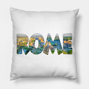 ROME - Italy Roman Forum Colosseum Pillow