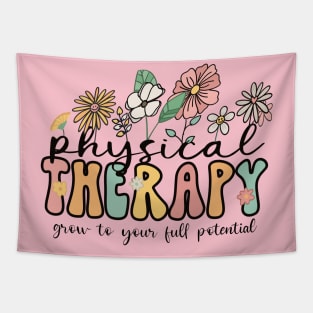 Physical Therapy, Grow to your full potential, Career Design, Retro, Vintage Tapestry