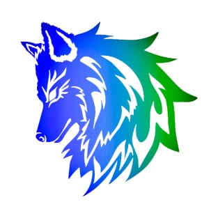 Gradient Wolf T-Shirt