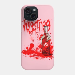 Zombie Hand Bloodied Juggernog on Soft Pink Phone Case