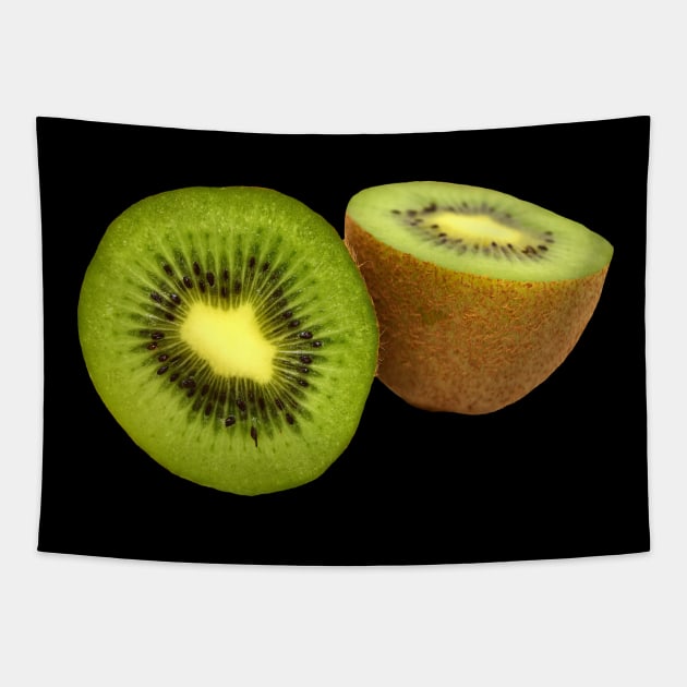 Kiwi, Cool Green Kiwis, realistic Kiwi Tapestry by Jakavonis