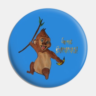 Gone Bananas - Monkey Pin