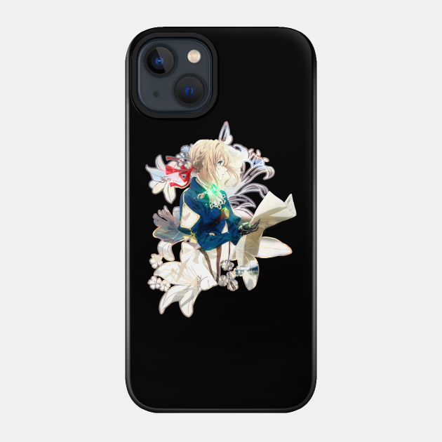 Violet Evergarden flowers print - Violet Evergarden - Phone Case