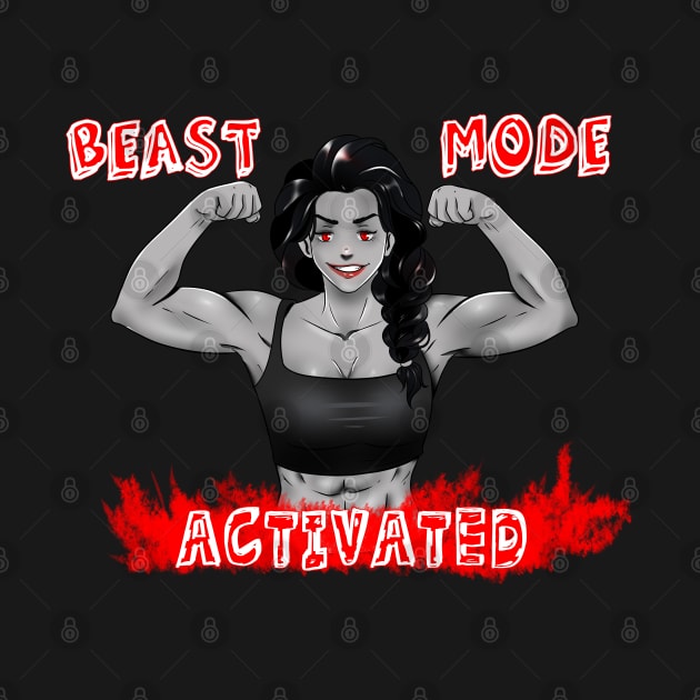 Beast mode activated woman by Doya