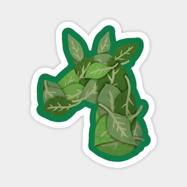 Leaf Unicorn Magnet by Thatssounicorny