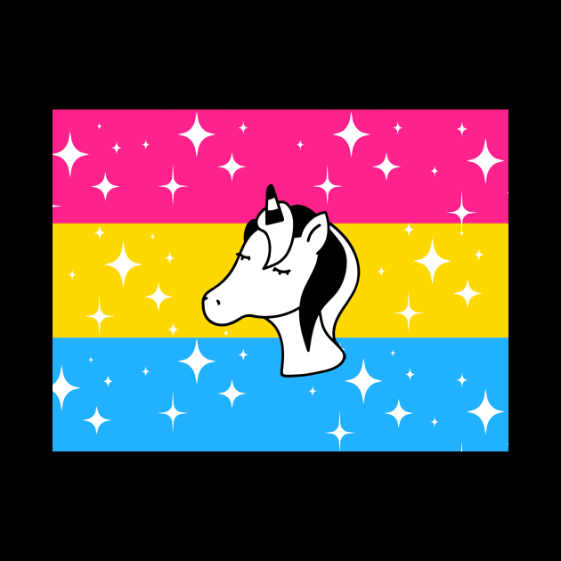 Pansexual Sparkle Unicorn by elizabethtruedesigns