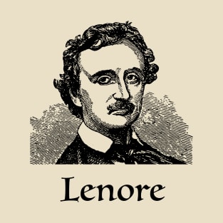 EDGAR ALLAN POE literature, LENORE, Victorian Etching of poe, Master of Suspense! T-Shirt