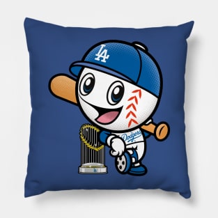 Mr Dodger World Series Champ Pillow