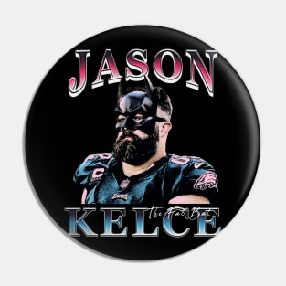 Jason Kelce Bat Mask Pin