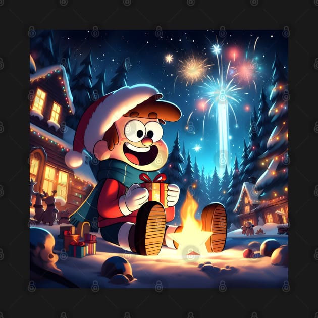 Unveiling Enigmatic Holiday Magic: Gravity Falls Christmas Art for Iconic Festive Designs! by insaneLEDP