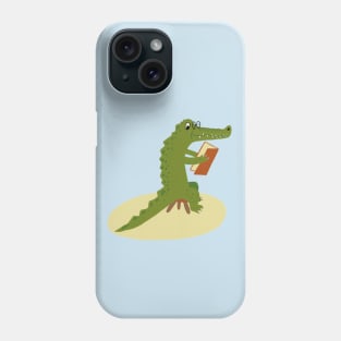 Crocodile Reading Phone Case