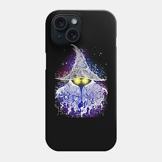 black mage glow Phone Case by Moonjelly88