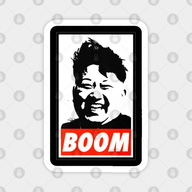 Kim Jong Un BOOM Magnet by locodesignart2