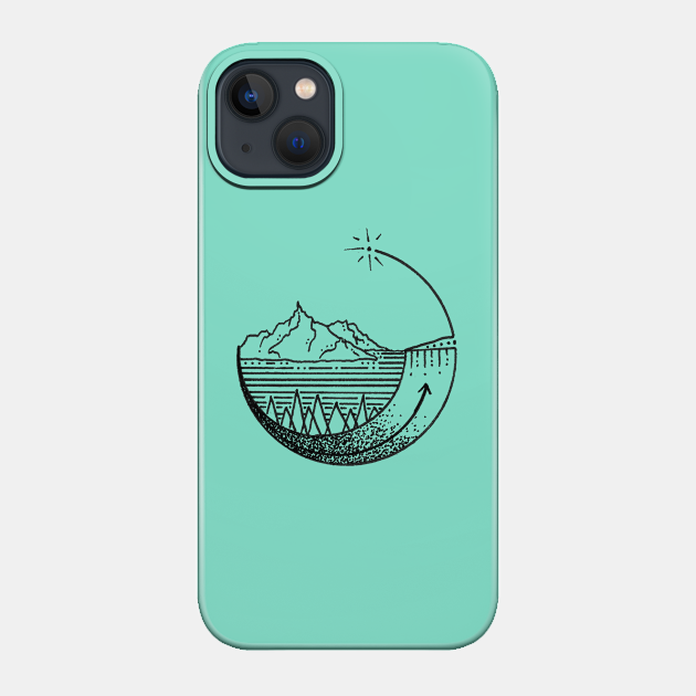 Take / Me / Back - Ocean - Phone Case