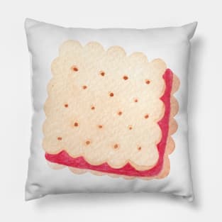 Biscuit watercolor painting Pillow