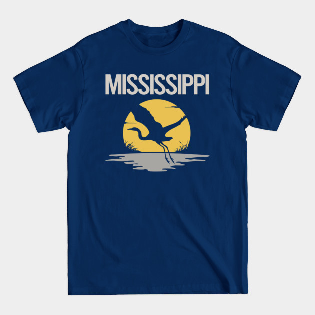 Disover Flying Stork Mississippi State - Mississippi - T-Shirt