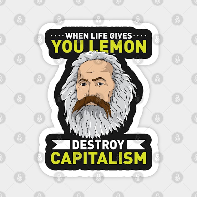 KARL MARX: Destroy Capitalism Magnet by woormle