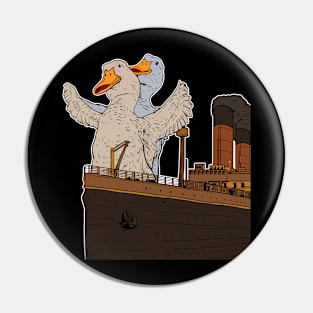 Funny Ducks Geese Pun Meme Men Women Funny Duck Goose Pin