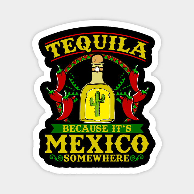 Tequila because it's mexico somewhere Magnet by captainmood