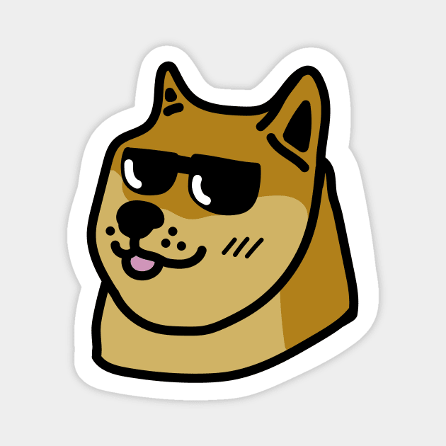 Cool Doge Magnet by Graograman
