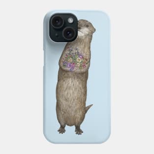 Otter and Flowers Phone Case