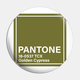 pantone 18-0537 TCX Golden Cypress Pin