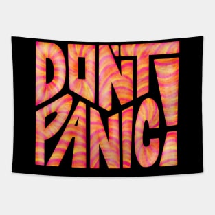 DON'T PANIC! Word Art Tapestry