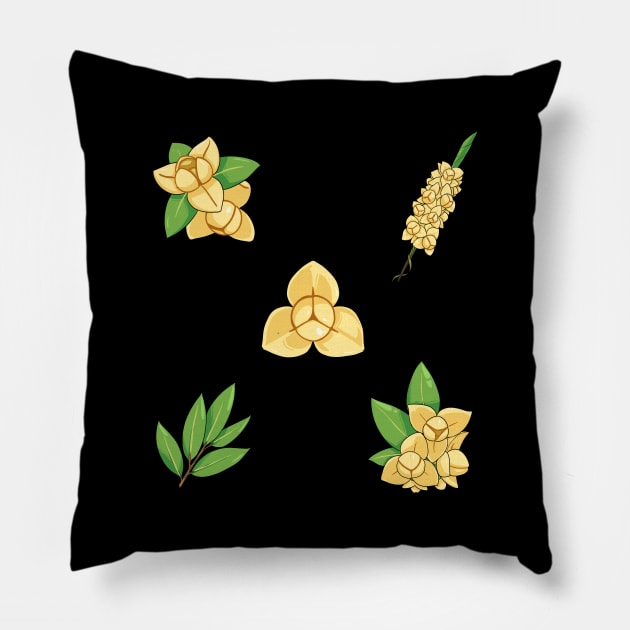 Khmer Rumdul Flower Pillow by Rothana