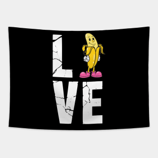 Banana Love Banana Lover Outfit Cute Banana Vegetable Tapestry