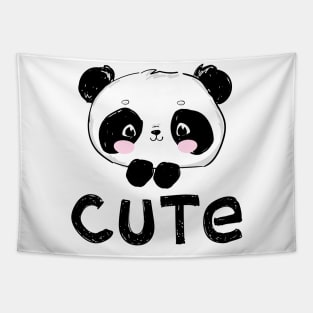 Panda Cute Face Tapestry