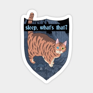 sleep, what's that? orange cat. Magnet